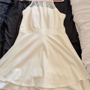 Emerald Sundae White and Silver Dress